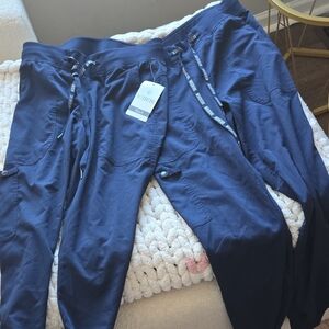 Med Couture Navy Scrub Pants Set Of 2 Size Small